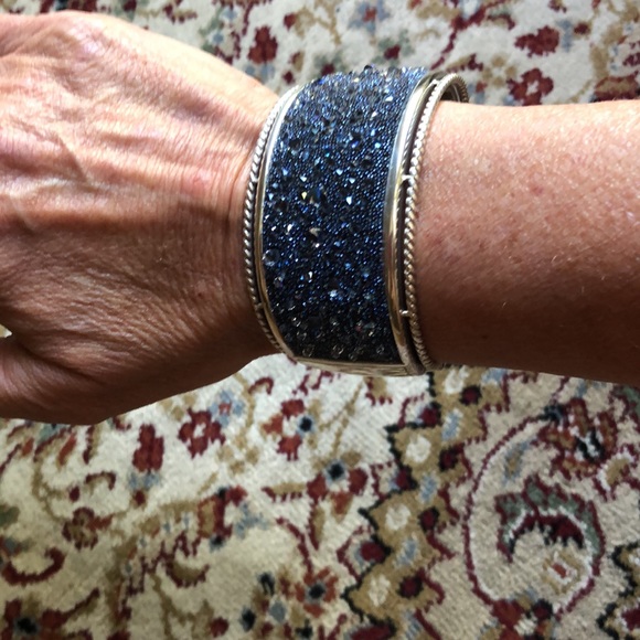Beautiful Blue Brighton silver plated crystal - Picture 1 of 6